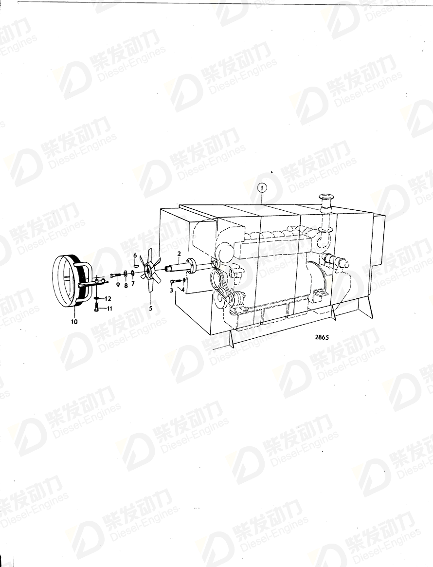 VOLVO Fan wheel 836170 Drawing